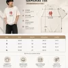 Men's off white oversized Samurai graphic printed T-shirt with Japanese-inspired design