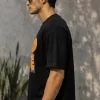 NK Vastra Galaxy men's black oversized HOPE graphic t-shirt front and back view