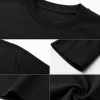 Black regular fit t-shirt men's casual look with geometric star backdrop